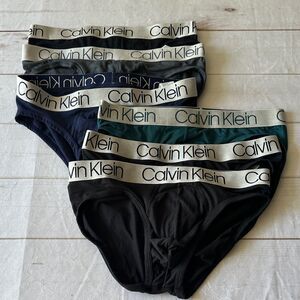 NWOT Calvin Klein Men's Briefs - Black, Gray, Navy, Green